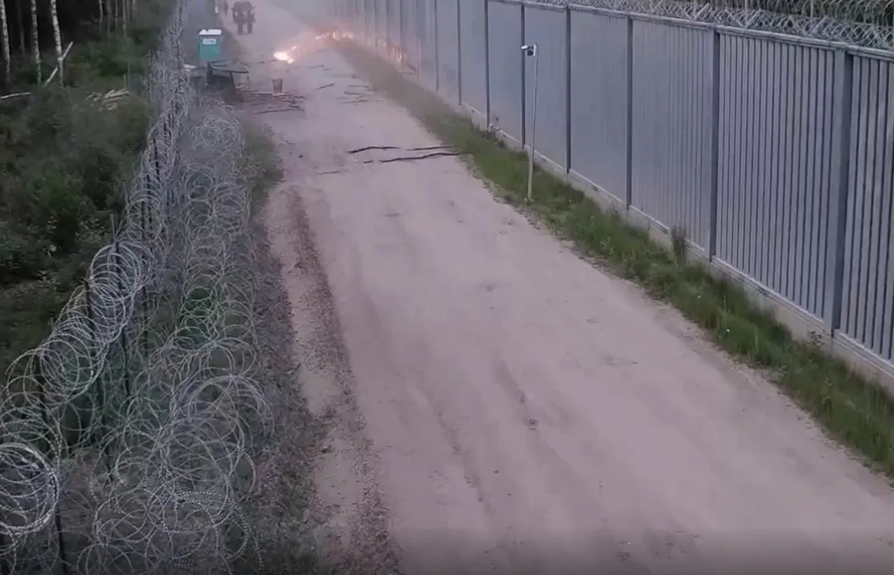 поджечь пограничный столб